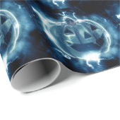 ハローウィンパーティイブブルーパンプキンホラー ラッピングペーパー (ロールコーナー)