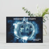 ハローウィンパーティイブブルーパンプキンホラー 招待状 (スタンド正面)