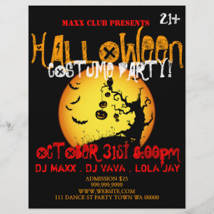 ハローウィンパーティイベント告知DJ CLUB Flyer チラシ