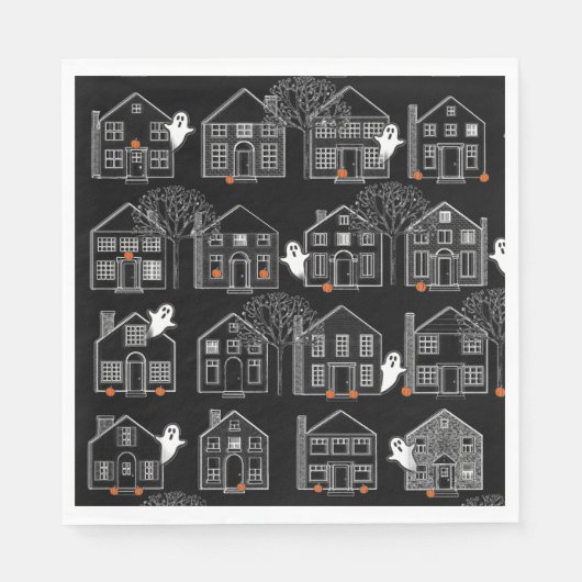 ハローウィンパーティイベント スタンダードランチョンナプキン (正面)