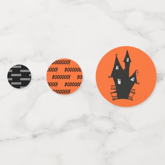 ハローウィンパーティウィッチダークハウスオレンジ コンフェッティ (正面)