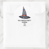 ハローウィンパーティウィッチハットカスタムステッカー ラウンドシール (バッグ)