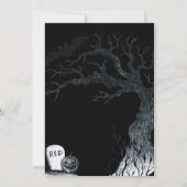 ハローウィンパーティウィッチ不気味カボキンズブラック 招待状 (裏面)