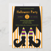 ハローウィンパーティウィッチ招待状 招待状 (正面)