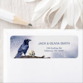 ハローウィンパーティウォーターカラーレイベン ラベル (インサイチュ)