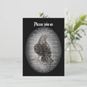 ハローウィンパーティエドガー・アラン・ポー・レイヴン詩 招待状 (スタンド正面)