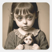 ハローウィンパーティエリーダークアート スクエアシール (正面)