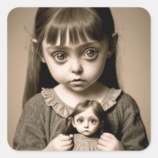 ハローウィンパーティエリーダークアート スクエアシール (正面)