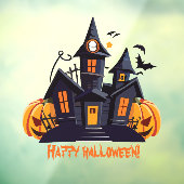 ハローウィンパーティオレンジカボチャ城 ウィンドウサイン (シート3)