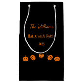 ハローウィンパーティオレンジカボチャ抱き枕 スモールペーパーバッグ (正面)