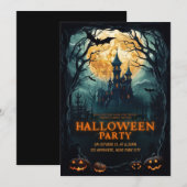 ハローウィンパーティカスタマイズ可能招待状 招待状 (正面/裏面)
