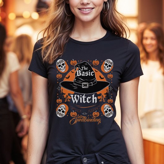 ハローウィンパーティカスタムウィッチハットレトロ衣装 Tシャツ