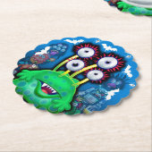 ハローウィンパーティカスタムコースター。 ペーパーコースター (アングル)