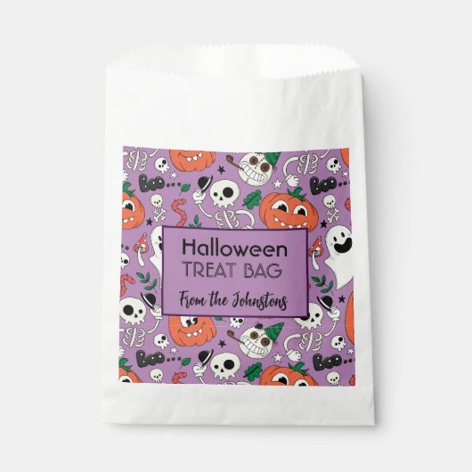 ハローウィンパーティカスタムトリートトートバッグ フェイバーバッグ (正面)