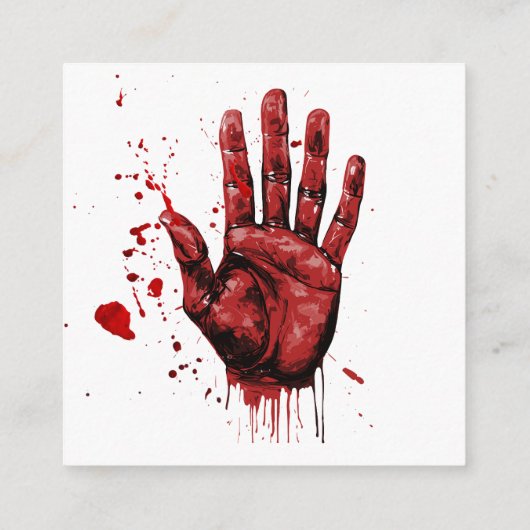 ハローウィンパーティカスタム招待状招待状ピスコ エンクロージャーカード (裏面)