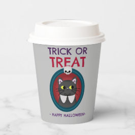 ハローウィンパーティカップ、猫インポートレート 紙コップ