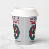 ハローウィンパーティカップ、猫インポートレート 紙コップ (右)