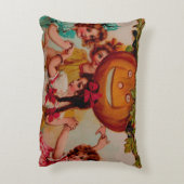 ハローウィンパーティカボチャヴィンテージ アクセントクッション (裏面(縦))