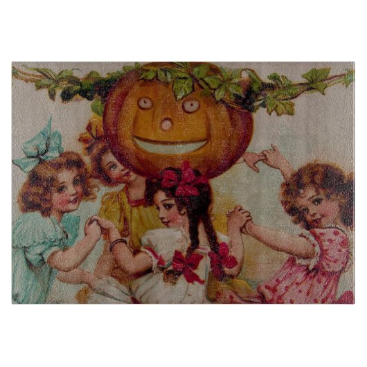 ハローウィンパーティカボチャヴィンテージ カッティングボード (正面)