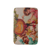 ハローウィンパーティカボチャヴィンテージ バスマット (正面縦)