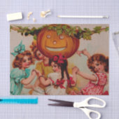 ハローウィンパーティカボチャヴィンテージ 薄葉紙 (クラフト)