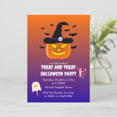 ハローウィンパーティカボチャ・ジャック・オランタン 招待状 (スタンド正面)