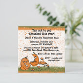 ハローウィンパーティカボチャ 招待状 (スタンド正面)