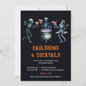 ハローウィンパーティカルドロンカクテルミキサーダおもしろいーク 招待状 (正面)