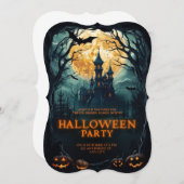 ハローウィンパーティカード (正面/裏面)