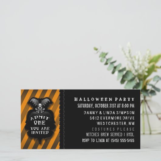 ハローウィンパーティガルゴイレジョリーワン招待状 (スタンド正面)