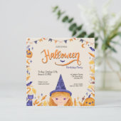 ハローウィンパーティガール招待状 招待状 (スタンド正面)