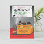 ハローウィンパーティキッズ衣装ホラー映画ナイト 招待状 (スタンド正面)