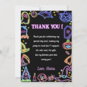 ハローウィンパーティグローダークサンキューカード サンキューカード (正面)