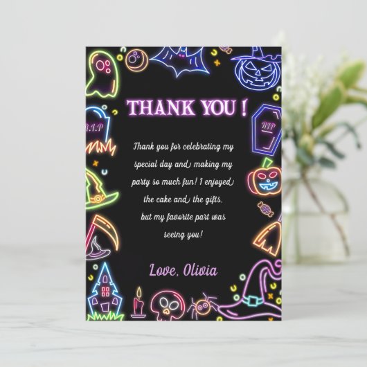ハローウィンパーティグローダークサンキューカード サンキューカード (スタンド正面)
