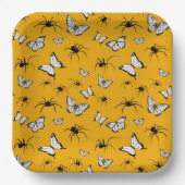 ハローウィンパーティコテージコーレチョウチョウ ペーパープレート (正面)