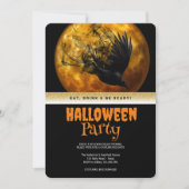 ハローウィンパーティゴシッククロウ 招待状 (正面)