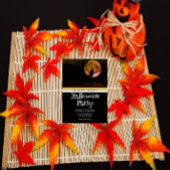 ハローウィンパーティゴシックファンタジームーンウィッチ 招待状