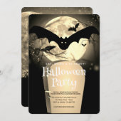 ハローウィンパーティゴシックファンタジームーン 招待状 (正面/裏面)