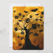 ハローウィンパーティゴシックファンタジームーン 招待状 (裏面)