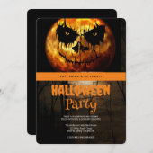 ハローウィンパーティゴシック暗黒月 招待状 (正面/裏面)