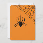 ハローウィンパーティゴシック様式のダーク不気味な月 招待状 (裏面)