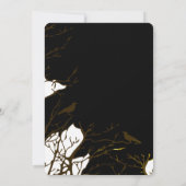 ハローウィンパーティゴシック様式の月 招待状 (裏面)