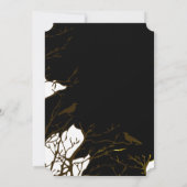 ハローウィンパーティゴシック様式の月 招待状 (裏面)