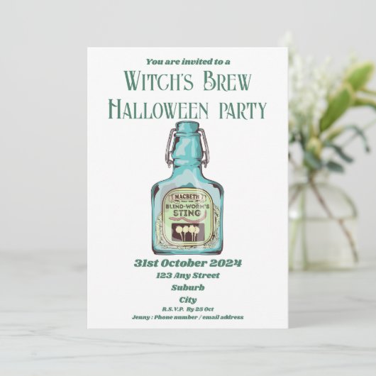 ハローウィンパーティシェイクスピア・マクベス 案内状 (スタンド正面)