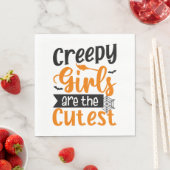 ハローウィンパーティシャツ、ハロウィンシャツ、ハロウィン スタンダードランチョンナプキン (インサイチュ)