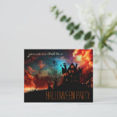 ハローウィンパーティシンプル子又は成人招待状 招待状 (スタンド正面)