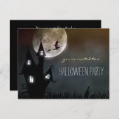 ハローウィンパーティシンプル子又は成人招待状 招待状 (正面/裏面)