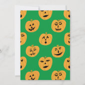 ハローウィンパーティジャックオランタンかわいいカスタム 招待状 (裏面)