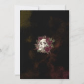 ハローウィンパーティスカルバラダーク 招待状 (裏面)