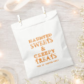 ハローウィンパーティスクールかわいい不気味なオレンジトリート フェイバーバッグ (クリップ留めされた状態)